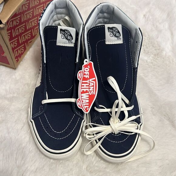 RARE Vans Sk8-Hi Denim Patchwork Sneakers - Picture 7 of 12